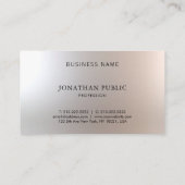 魅力的なエレガントデザインプロフェッショナル 名刺 (裏面)