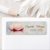 魅力的なエレガントロータスオパール型ホログラフィック ラベル (インサイチュ)