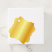 魅力的なエレガント金ゴールドフェイクテキストの追加空白の フェイバータグ (インサイチュ)