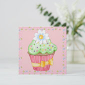 魅力的なカップケーキ招待状- SRF 招待状 (スタンド正面)