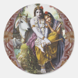 魅力的なカップル ラウンドシール