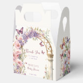 魅力的なガーデンパステル蝶の赤ちゃんシャワー フェイバーボックス (オープン)