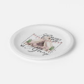 魅力的なクラシックラウンドステッカー ペーパープレート (アングル)