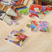 魅力的なクリスマスのおもちゃ店の訪問 ジグソーパズル (側面)