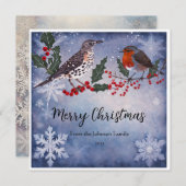 魅力的なクリスマスの願いパーソナライズされた:挨拶 シーズンカード (正面/裏面)