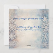 魅力的なクリスマスの願いパーソナライズされた:挨拶 シーズンカード (裏面)