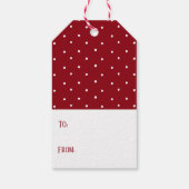 魅力的なクリスマスサンタギフトラベル ギフトタグ (裏面)