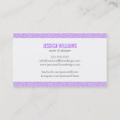 魅力的なグリッターの名刺 名刺 (裏面)