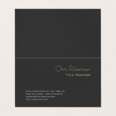 魅力的なグレーイエローシックモダンシャープ 名刺 (外部フラット)