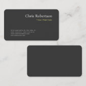 魅力的なグレーイエローシックモダンシャープ 名刺 (正面/裏面)