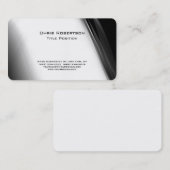 魅力的なグレー白パターンチャーム名刺 名刺 (正面/裏面)