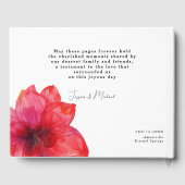 😍魅力的なゲストブックアネモネの夢結婚の風景 ゲストブック (裏面)