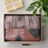 魅力的なゴシック様式のピンクのフローラガーゴイルのデコページ 薄葉紙 (ギフト)