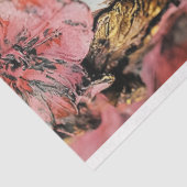 魅力的なゴシック様式のピンクのフローラガーゴイルのデコページ 薄葉紙 (詳細)