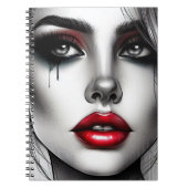 魅力的なゴシック様式のミューズ – 代替はっきりした機能 ノートブック (正面)