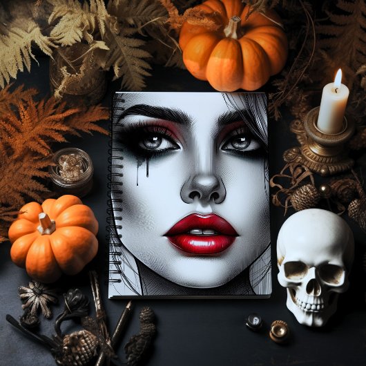 魅力的なゴシック様式のミューズ – 代替はっきりした機能 ノートブック