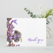 魅力的なサンキューカードと花（昆虫）マルハナバチ サンキューカード (スタンド正面)