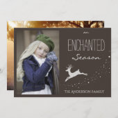 魅力的なシーズンホリデイ写真 シーズンカード (正面/裏面)