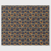 魅力的なジャックオランタンラッピング紙 ラッピングペーパー (フラット)