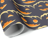 魅力的なジャックオランタンラッピング紙 ラッピングペーパー (ロールコーナー)