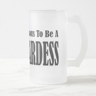 魅力的なスチュワーデス フロストグラスビールジョッキ