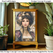 魅力的なスティームパンク女性DM2Rデコページ 薄葉紙