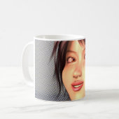 魅力的なスマイル コーヒーマグカップ (正面左)