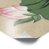 魅力的なセレニティ：繊細なピンクのロータス開花 フォトプリント            (角)