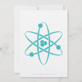 魅力的なターコイズ結婚式招待状 招待状 (裏面)