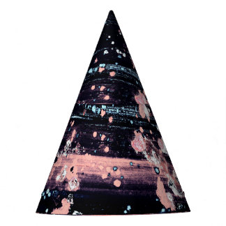 魅力的なダークグレーピンクのスポットライト パーティーハット