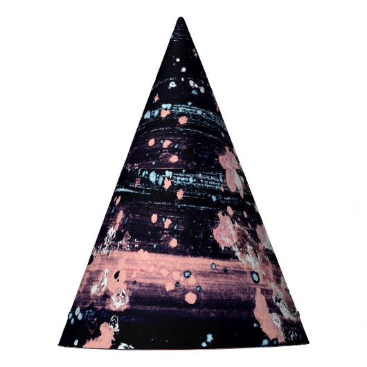 魅力的なダークグレーピンクのスポットライト パーティーハット (正面)