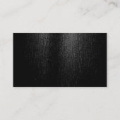 魅力的なチャームブラックイエローボタンの名刺 名刺 (裏面)