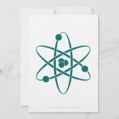 魅力的なティール（緑がかった色）結婚式招待状 招待状 (裏面)