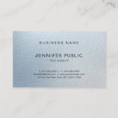 魅力的なテクスチャールックラムプレーンモダンラグジュアリー 名刺 (裏面)