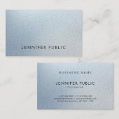 魅力的なテクスチャールックラムプレーンモダンラグジュアリー 名刺 (正面/裏面)