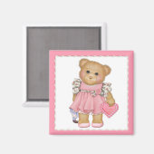 魅力的なテディ マグネット (正面/裏面)