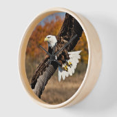 魅力的なデザイナーイーグルの壁時計。 壁時計 (傾斜)