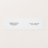 魅力的なトレンディースタイリッシュミニマモダンリスト 名刺 (外部フラット)