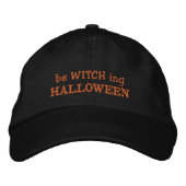 魅力的なハロウィン刺繍トラッカー帽子 刺繍入りキャップ (正面)