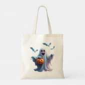 魅力的なハロウィーンデザインが伝わる。 トートバッグ (裏面)