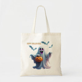 魅力的なハロウィーンデザインが伝わる。 トートバッグ