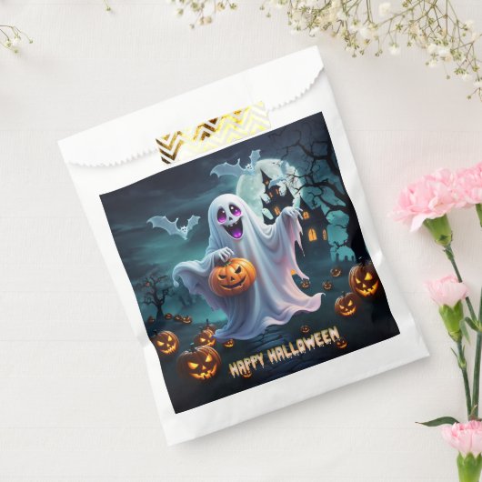 魅力的なハロウィーンデザインが伝わる。 フェイバーバッグ (封をした状態)