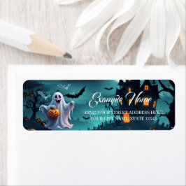 魅力的なハロウィーンデザインが伝わる。 ラベル