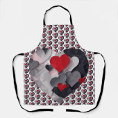 魅力的なハート エプロン (正面)