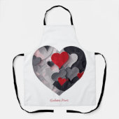 魅力的なハート エプロン (正面)
