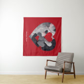 魅力的なハート タペストリー (インサイチュ(横))