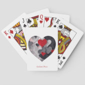 魅力的なハート トランプ (裏面)