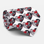 魅力的なハート ネクタイ (ロール)