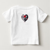 魅力的なハート ベビーTシャツ (裏面)