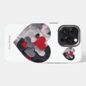 魅力的なハート iPhoneケース (裏面横)